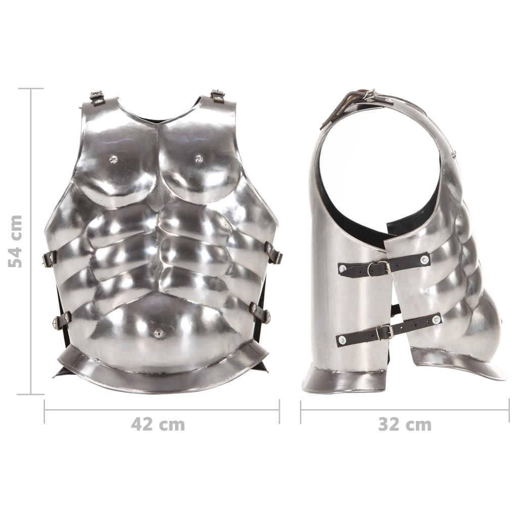 Roomalaisen sotilaan haarniskakopio LARP hopea teräs - Harrastajankoti.fi