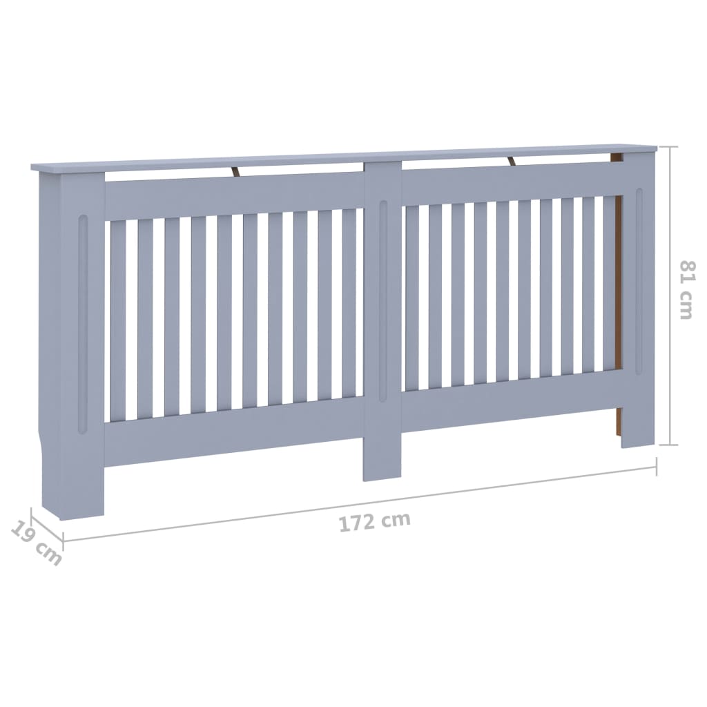 Lämpöpatterin suoja antrasiitti 172x19x81 cm - Harrastajankoti.fi