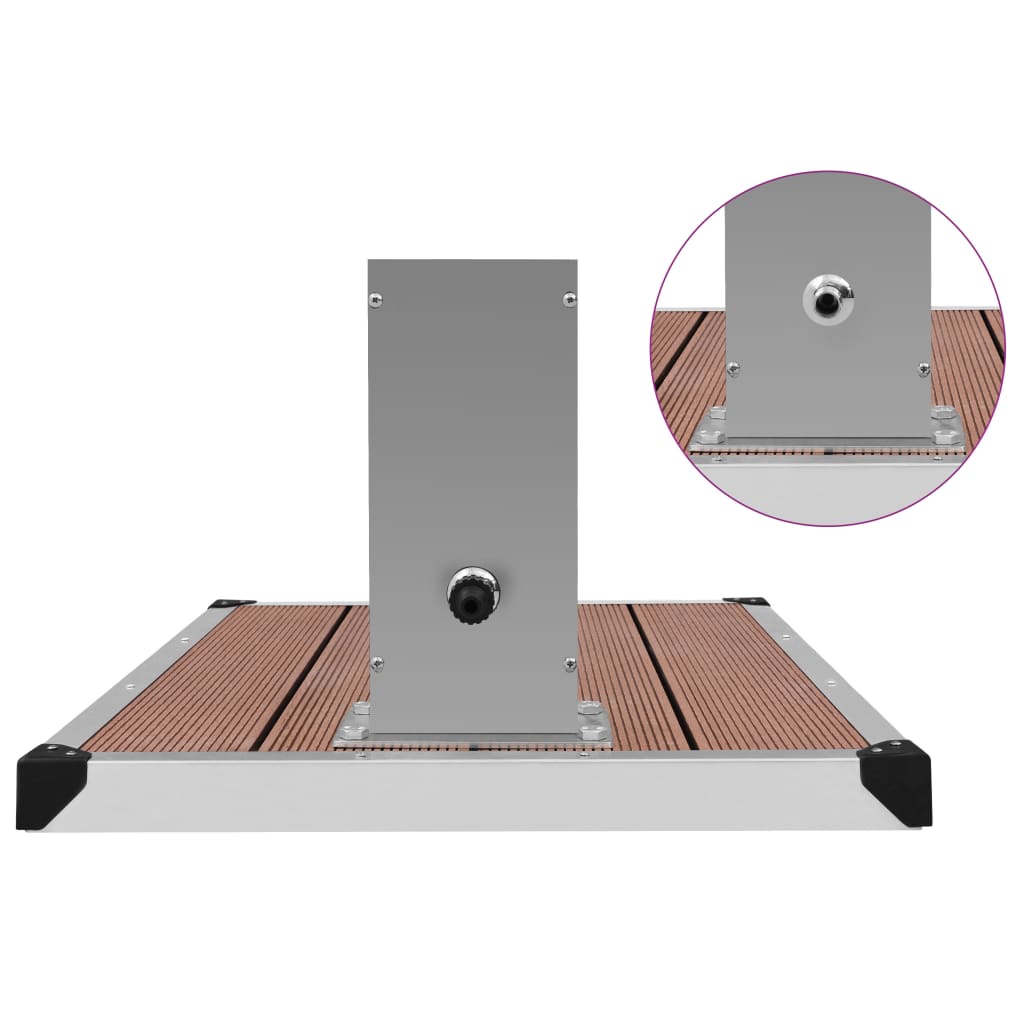 Ulkosuihku alustalla WPC ruostumaton teräs - Harrastajankoti.fi