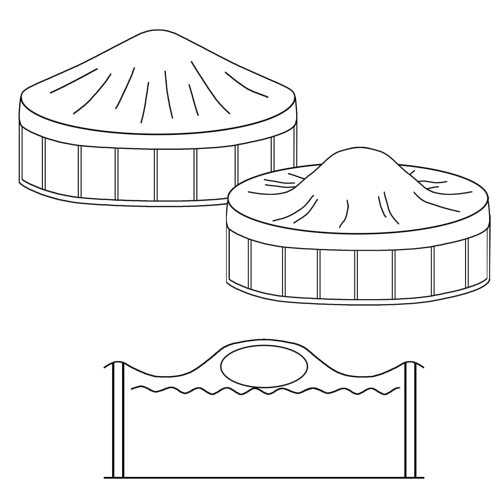 Täytettävät uima-altaan suojuksen talvityynyt 10 kpl PVC - Harrastajankoti.fi