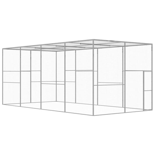 Kissahäkki 6x3x2,5 m galvanoitu teräs - Harrastajankoti.fi