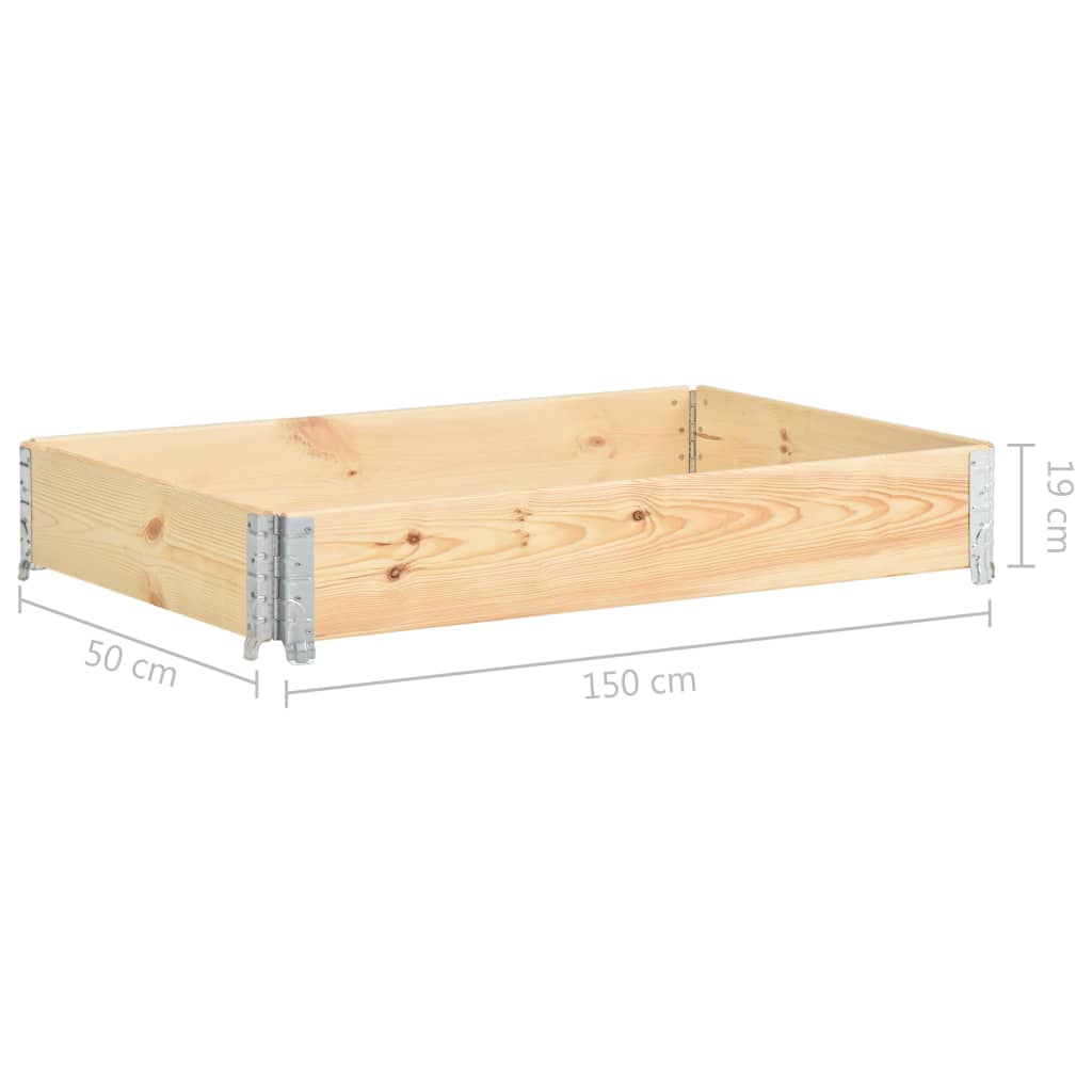 Kuormalavan reunus 50x150 cm täysi mänty - Harrastajankoti.fi