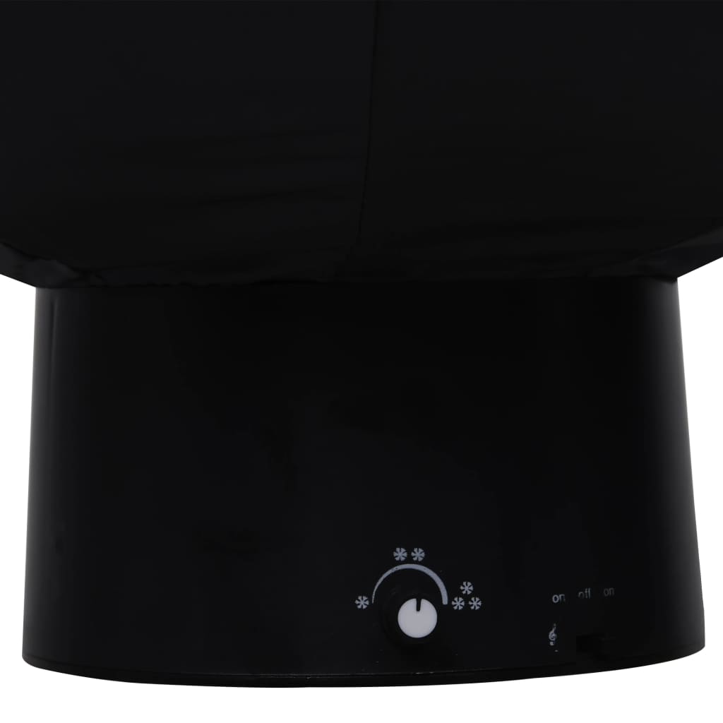 Lunta satava joulukuusi sateenvarjopohjalla musta 75 cm PVC - Harrastajankoti.fi