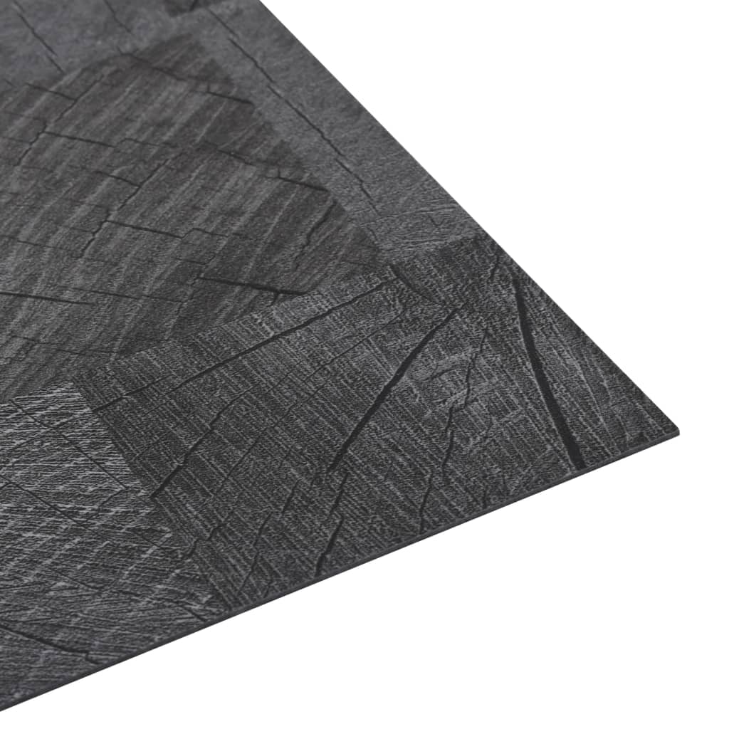 PVC-lattialankku itseliimautuva 5,11 m² puukuvio harmaa - Harrastajankoti.fi