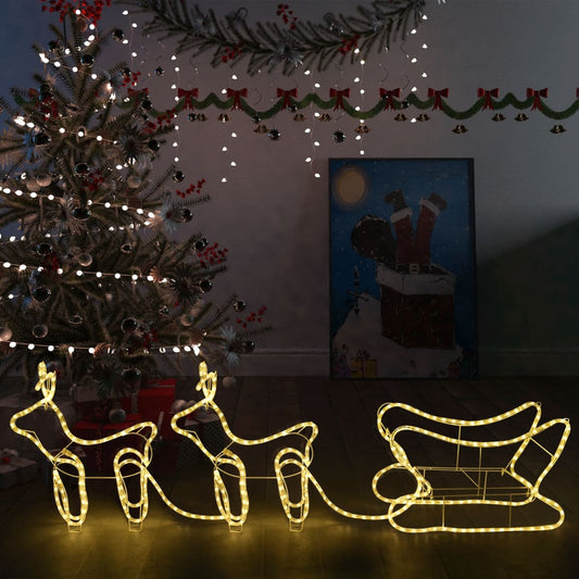 Porot ja reki joulukoriste ulkokäyttöön 576 LED-valoa - Harrastajankoti.fi