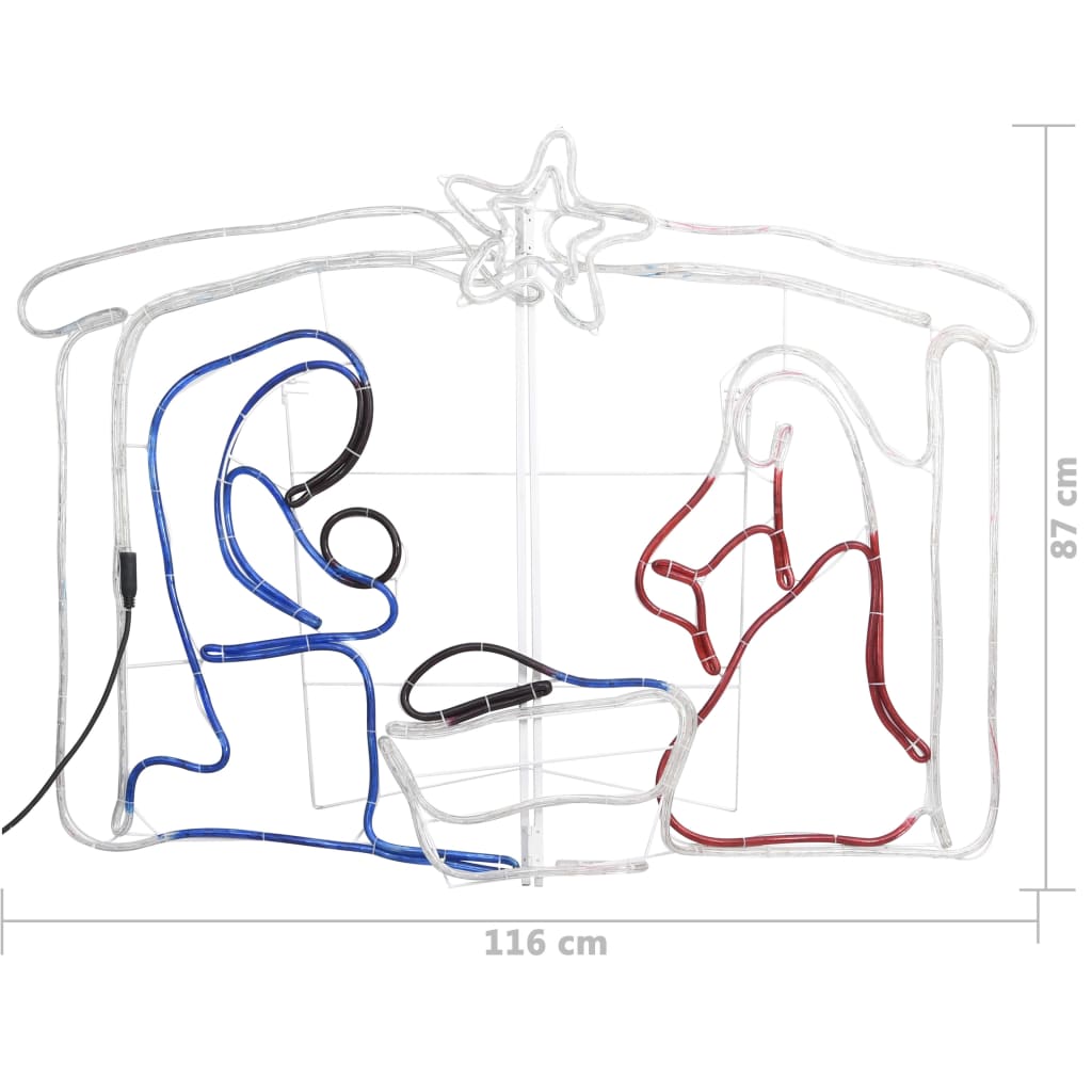 Jouluseimikoriste 240 LED-valoa 116x41x87 cm - Harrastajankoti.fi