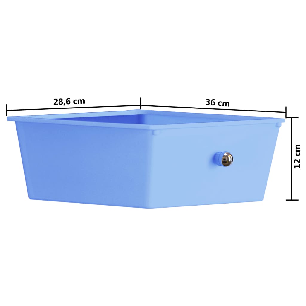 XXL 15 laatikon liikkuva säilytysvaunu monivärinen muovi - Harrastajankoti.fi