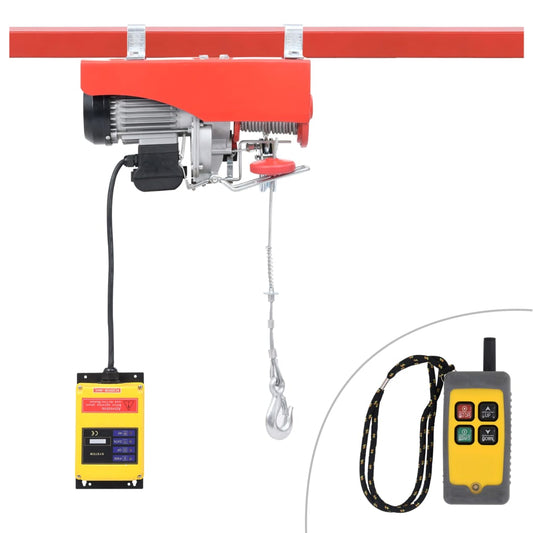 Sähköinen nostin langattomalla kaukosäätimellä 1300W 500/999 kg - Harrastajankoti.fi
