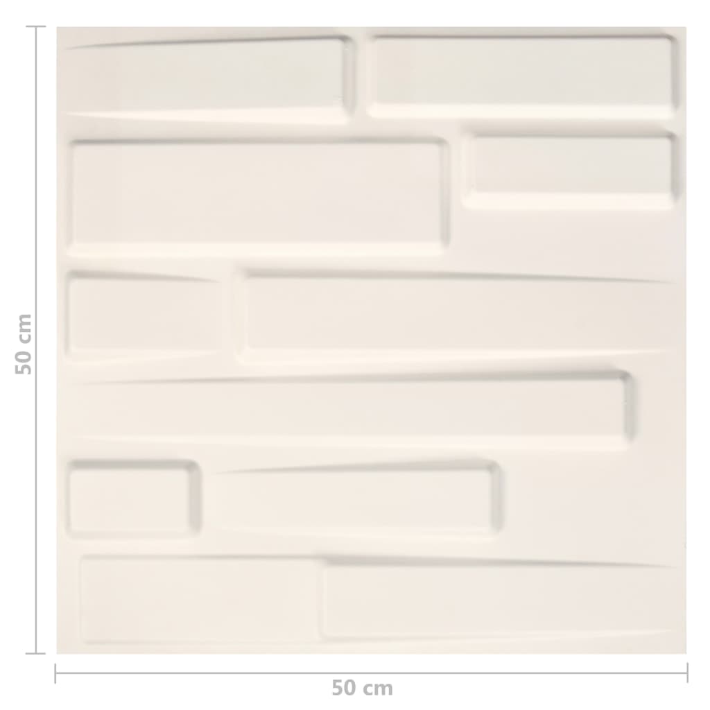 Seinäpaneelit 24 kpl kolmiulotteinen 0,5x0,5 m 6 m² - Harrastajankoti.fi