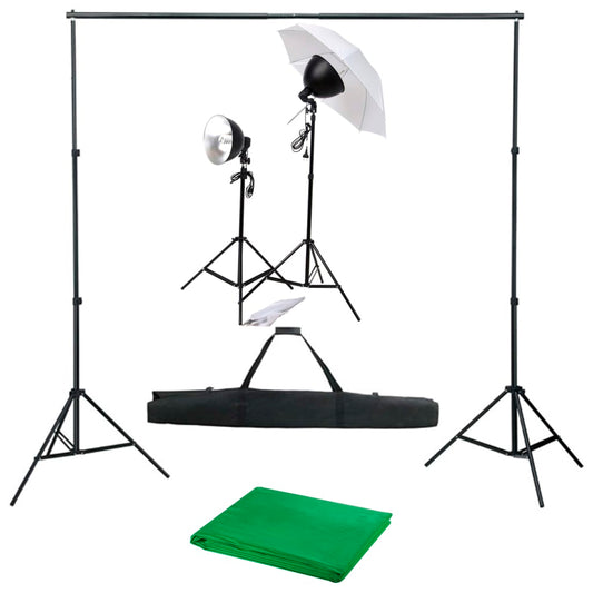 Valokuvastudiosarja valosarjalla ja taustakankaalla - Harrastajankoti.fi