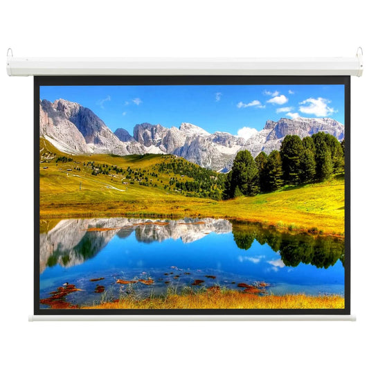 Sähkökäyttöinen valkokangas kaukosäätimellä 59" 1:1 - Harrastajankoti.fi