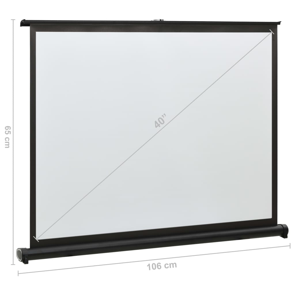 Valkokangas työpöydälle 40" 4:3 - Harrastajankoti.fi