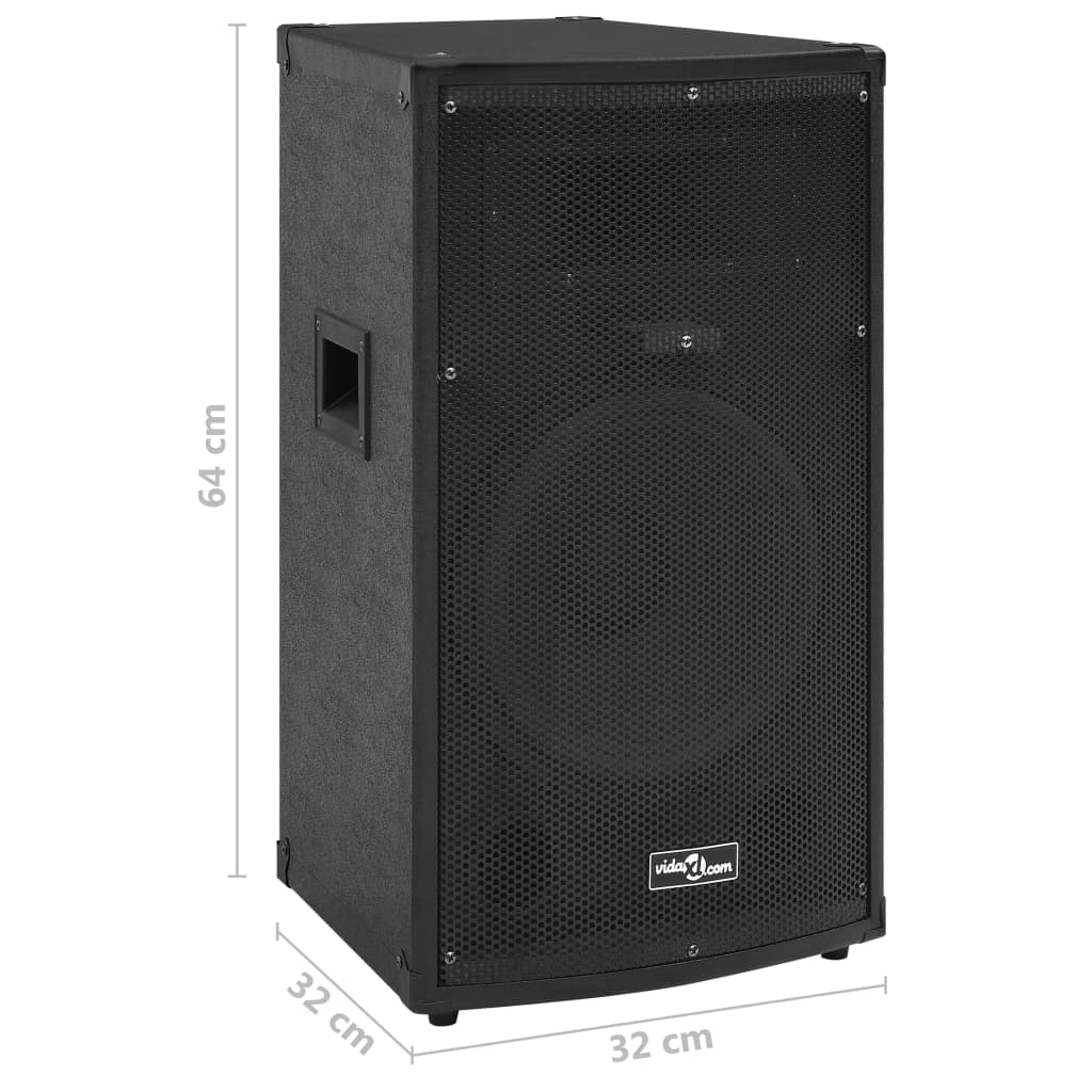 Passiiviset Hi-Fi-lavakaiuttimet 1000 W musta 32x32x64 cm - Harrastajankoti.fi