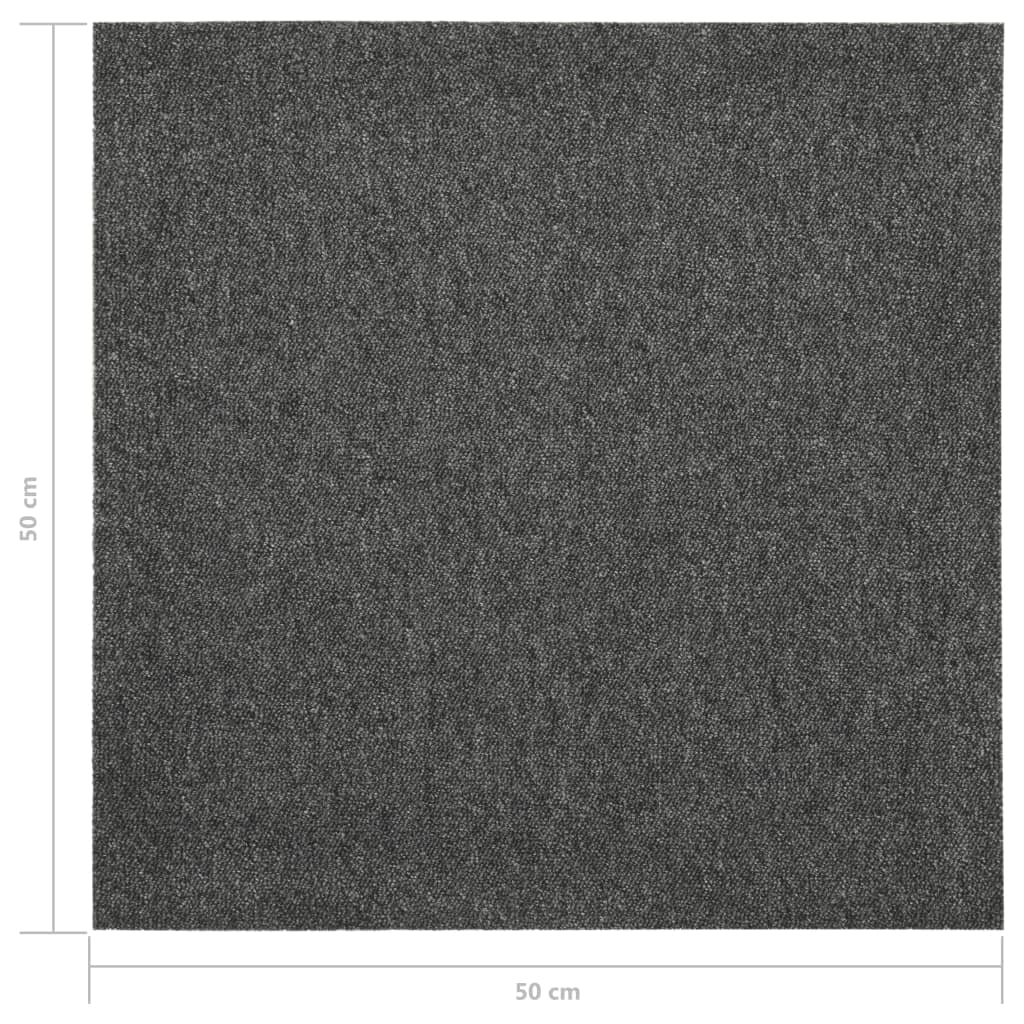 Tekstiililaatta 20 kpl 5 m² 50x50 cm antrasiitti - Harrastajankoti.fi