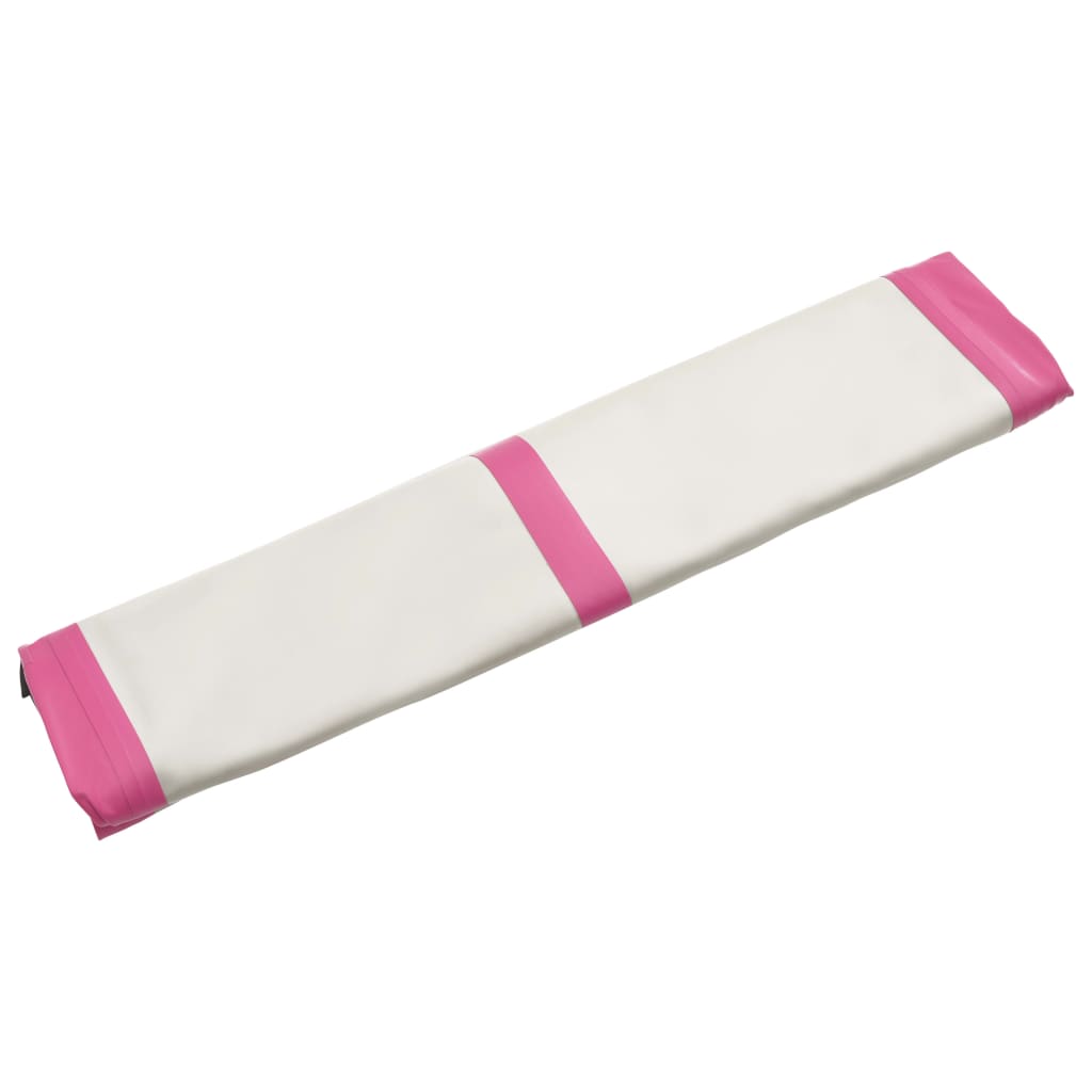 Täytettävä voimistelumatto pumpulla 200x200x15 cm PVC pinkki - Harrastajankoti.fi