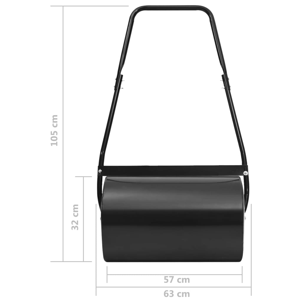 Nurmikkojyrä musta 63 cm 50 l - Harrastajankoti.fi