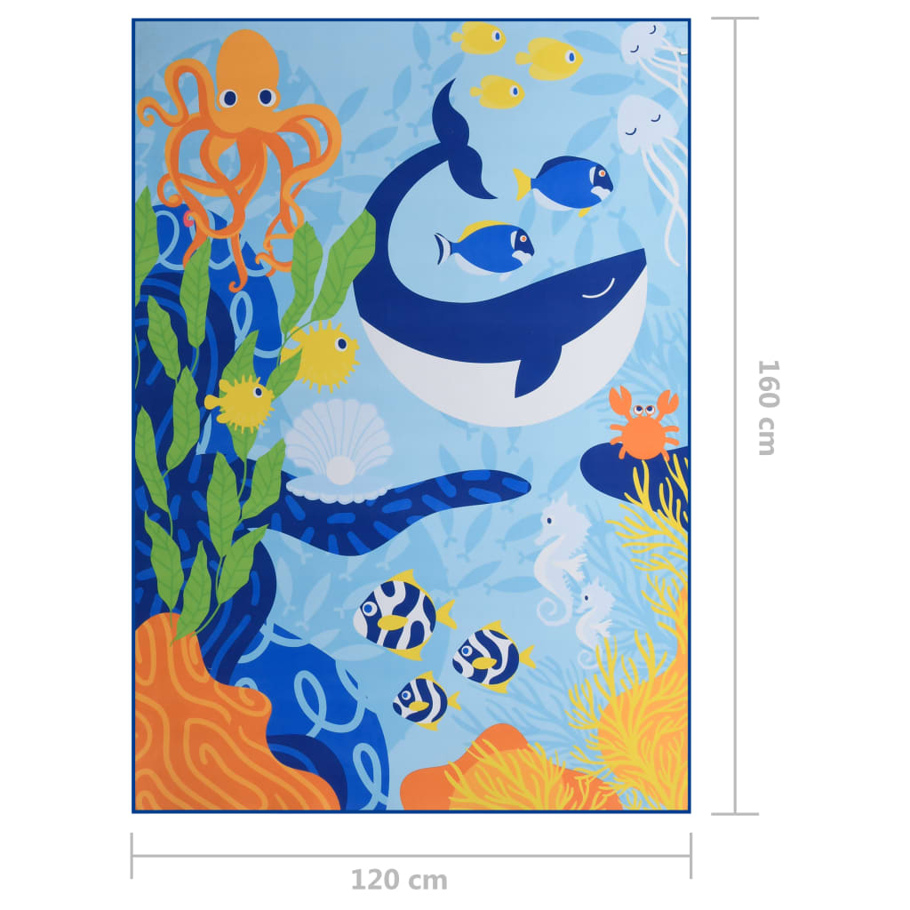 Painatettu matto monivärinen 120x160 cm kangas - Harrastajankoti.fi