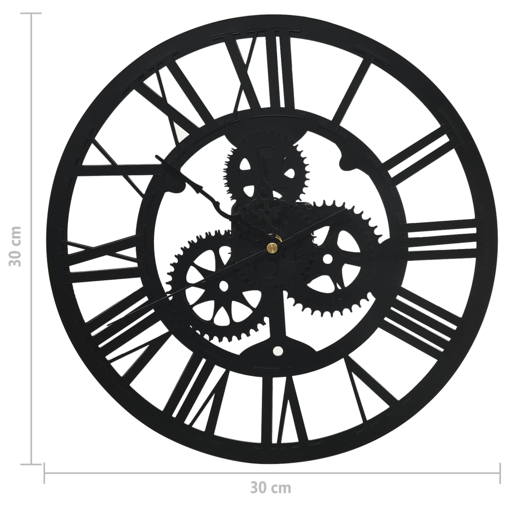 325168 Be Basic Wall Clock Black 30 cm Acrylic - Harrastajankoti.fi
