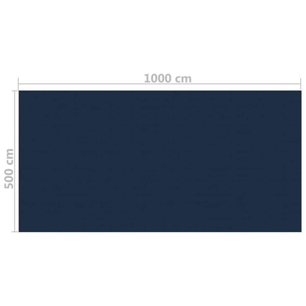 Kelluva uima-altaan PE-aurinkoenergiakalvo 1000x500cm sinimusta - Harrastajankoti.fi