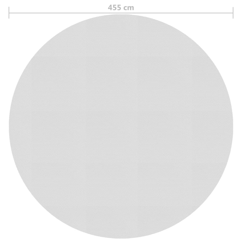 Kelluva uima-altaan PE-aurinkoenergiakalvo 455 cm harmaa - Harrastajankoti.fi