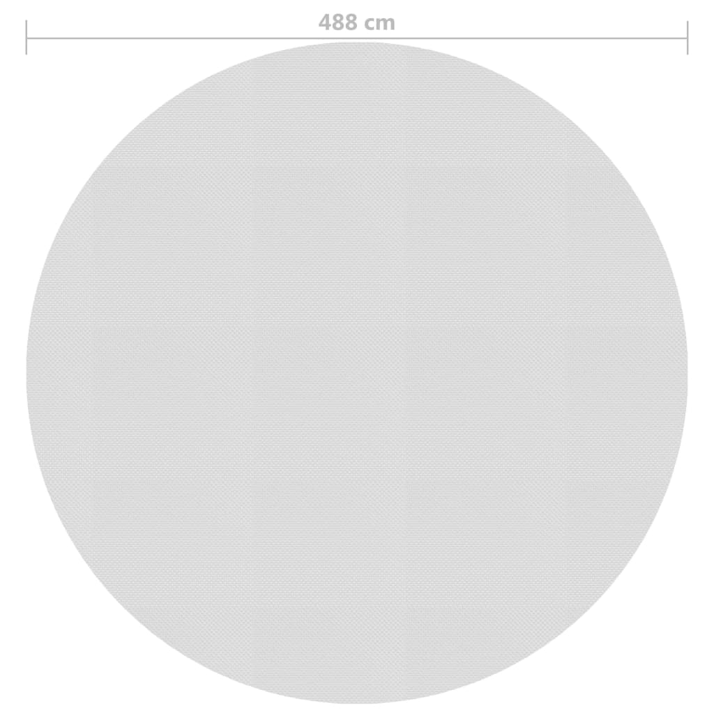 Kelluva uima-altaan PE-aurinkoenergiakalvo 488 cm harmaa - Harrastajankoti.fi
