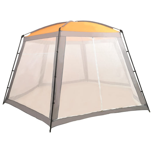 Uima-altaan teltta 590x520x250 cm kangas harmaa - Harrastajankoti.fi