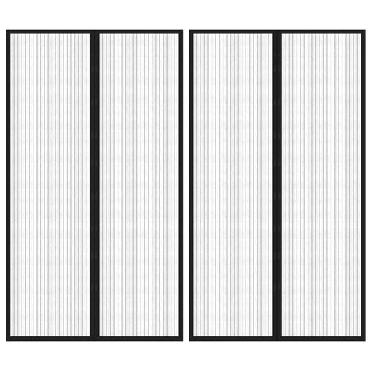 Hyönteisverhot oveen 2 kpl magneettikiinnitys musta 200x80 cm - Harrastajankoti.fi