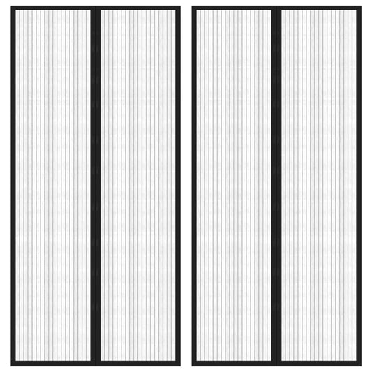 Hyönteisverhot oveen 2 kpl magneettikiinnitys musta 220x110 cm - Harrastajankoti.fi