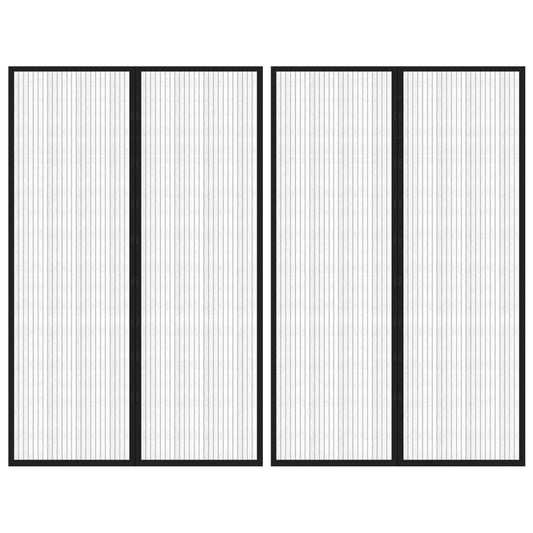Hyönteisverhot oveen 2 kpl magneettikiinnitys musta 220x130 cm - Harrastajankoti.fi