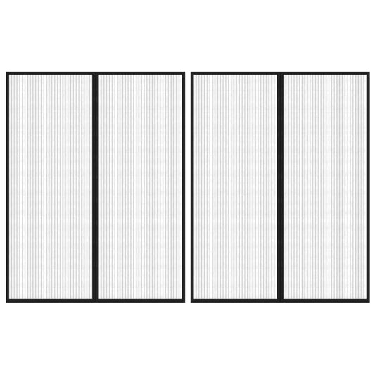 Hyönteisverhot oveen 2 kpl magneettikiinnitys musta 230x160 cm - Harrastajankoti.fi