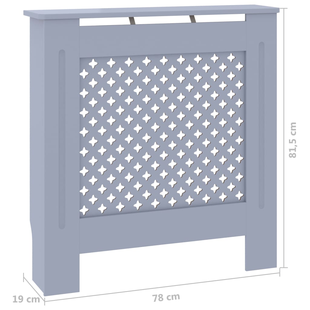 MDF lämpöpatterin suoja harmaa 78 cm - Harrastajankoti.fi