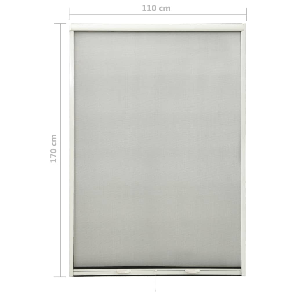 Alas rullattava hyönteisverkko ikkunaan valkoinen 110x170 cm - Harrastajankoti.fi