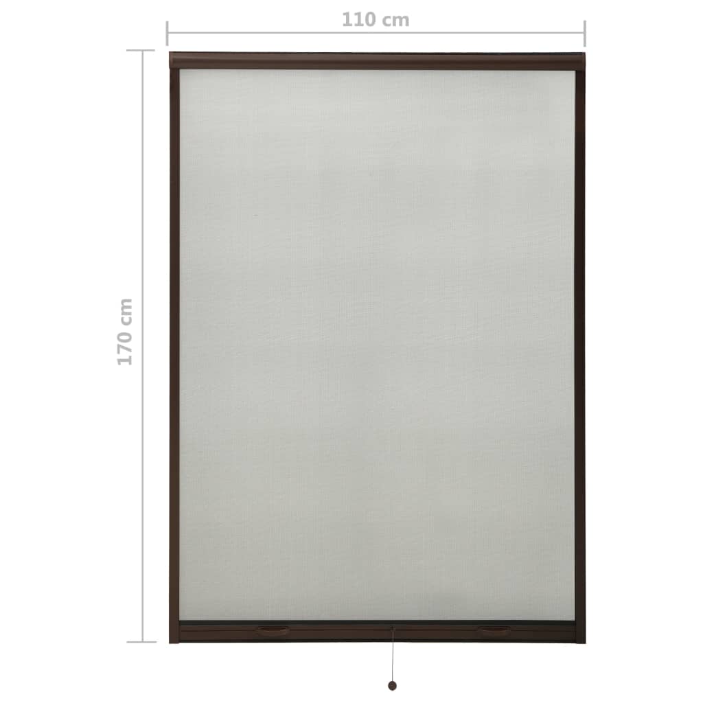 Alas rullattava hyönteisverkko ikkunaan ruskea 110x170 cm - Harrastajankoti.fi