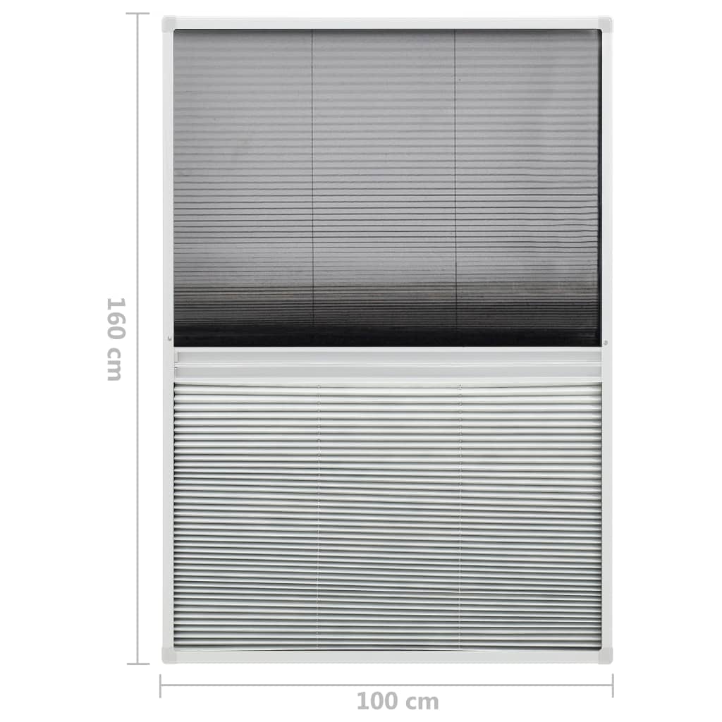 Laskostettu hyönteisverkko ikkunaan 100x120 cm alumiini - Harrastajankoti.fi