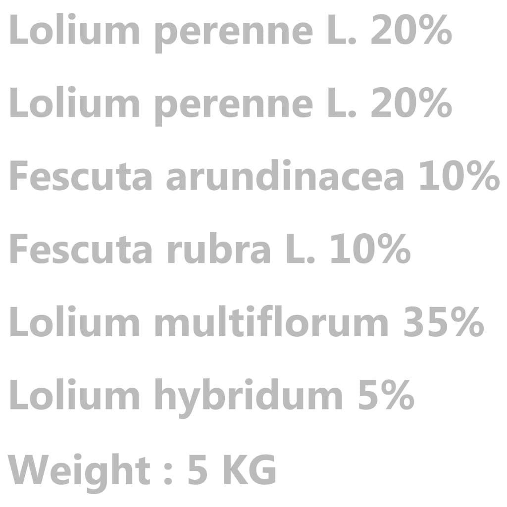 Nurmikon siemenet kuivalle ja kuumalle kasvualustalle 5 kg - Harrastajankoti.fi