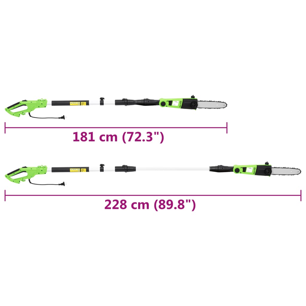 Teleskooppivarrellinen sähkömoottorisaha 25 cm 710 W - Harrastajankoti.fi