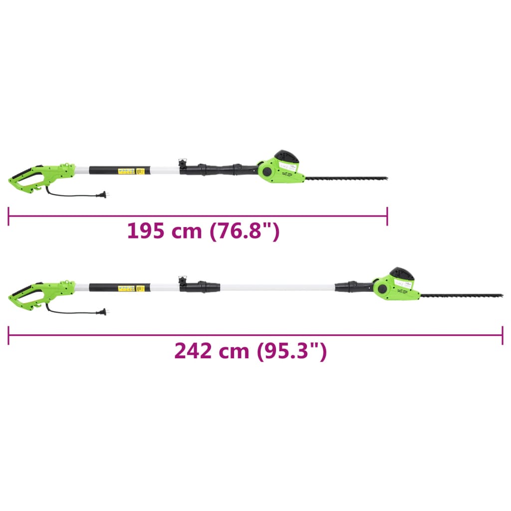 Teleskooppivartinen sähkökäyttöinen pensastrimmeri 41 cm 550 W - Harrastajankoti.fi