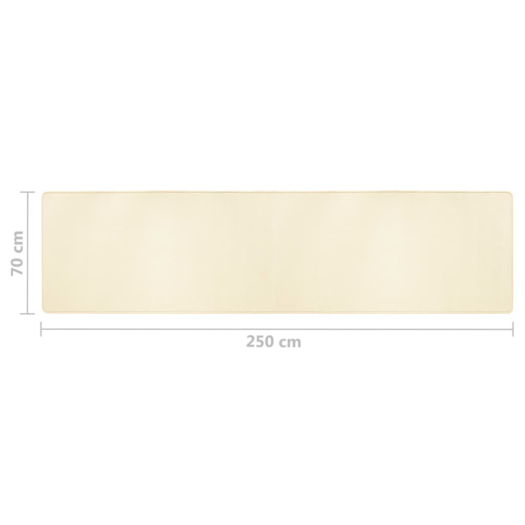 Makuuhuoneen matot Shaggy korkea nukka 3 kpl kerma - Harrastajankoti.fi