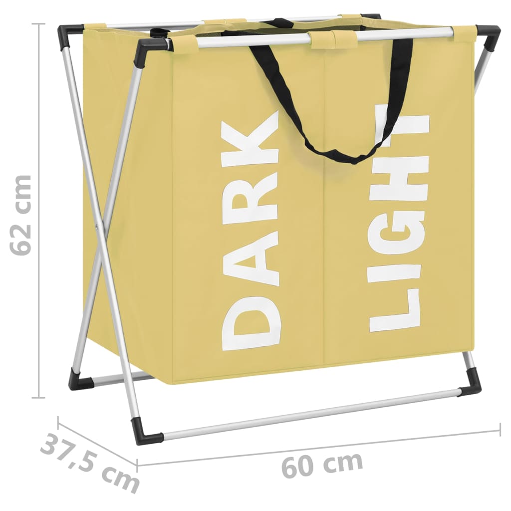 2-osainen pyykkikori kerma - Harrastajankoti.fi