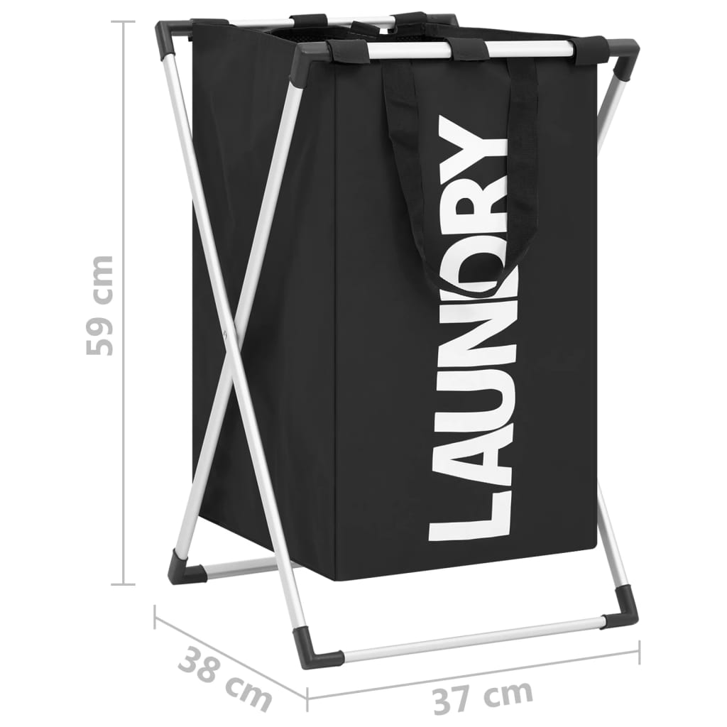 Pyykkikori musta - Harrastajankoti.fi