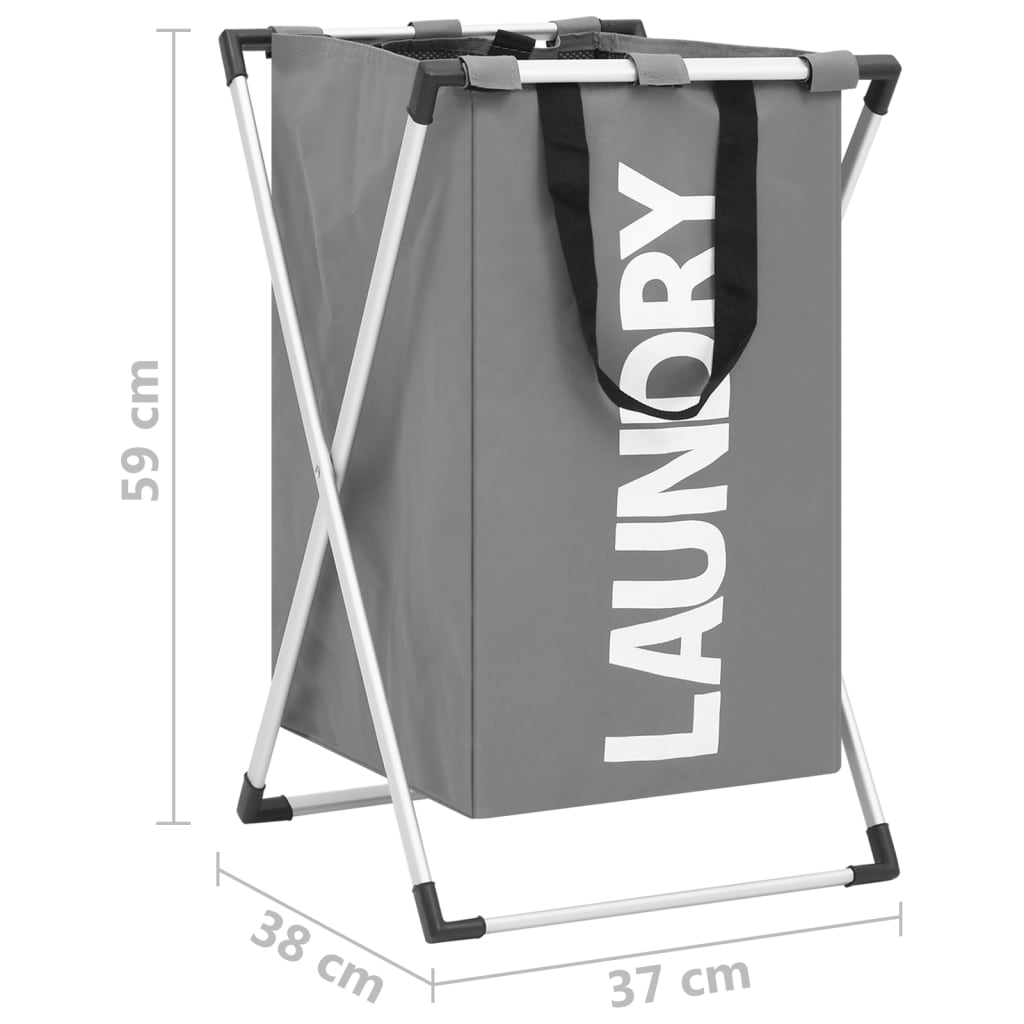 Pyykkikori harmaa - Harrastajankoti.fi