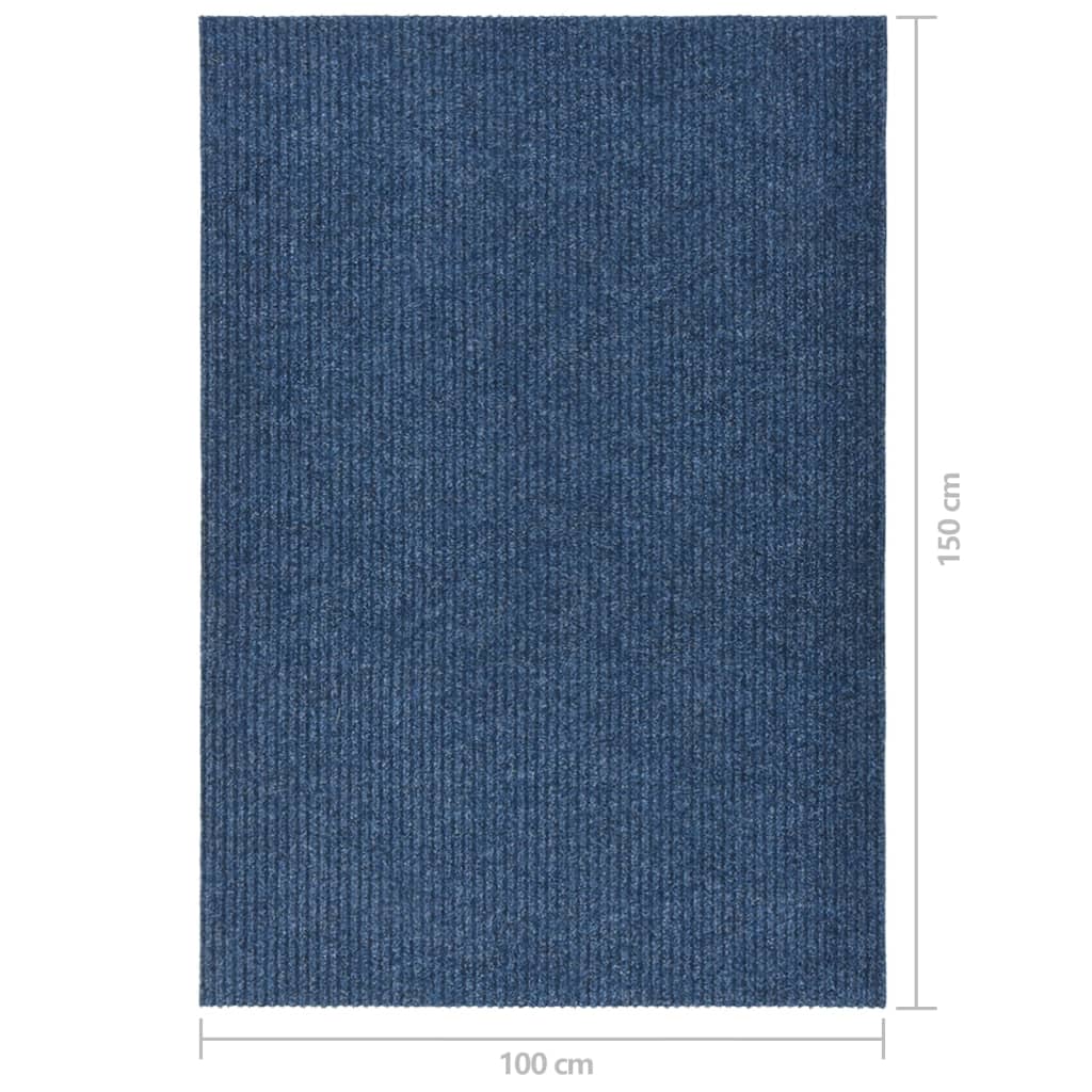 Käytävän kuramatto 100x150 cm sininen - Harrastajankoti.fi