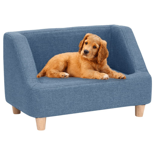 Koiran sohva sininen 60x37x39 cm pellava - Harrastajankoti.fi