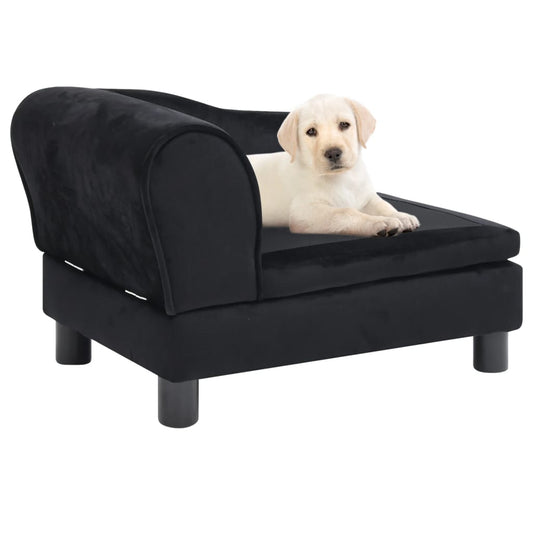 Koiran sohva musta 57x34x36 cm plyysi - Harrastajankoti.fi