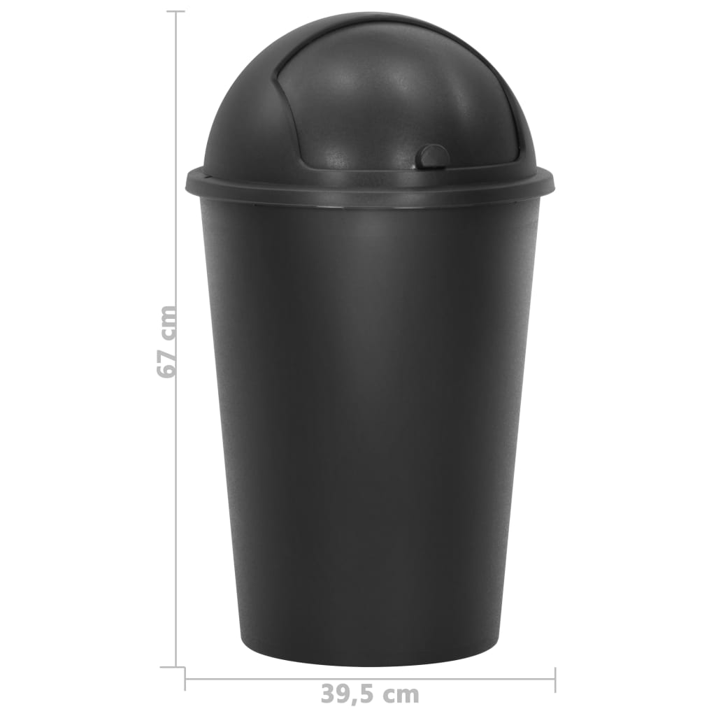Roskakori musta 50 l - Harrastajankoti.fi