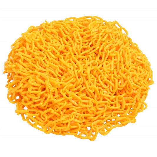 Varoitusketju keltainen 30 m Ø4 mm muovi - Harrastajankoti.fi