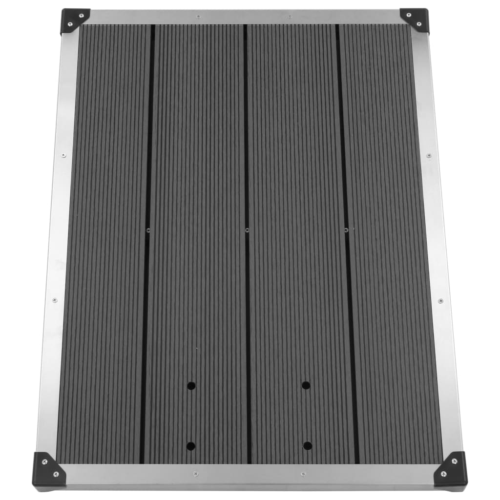 Puutarhasuihku harmaalla alustalla 230 cm ruostumaton teräs - Harrastajankoti.fi