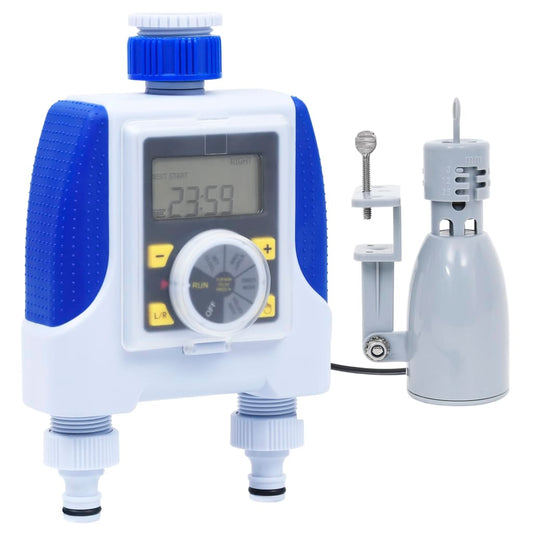 Elektroninen kasteluajastin/sadesensori kaksi ulostuloa - Harrastajankoti.fi