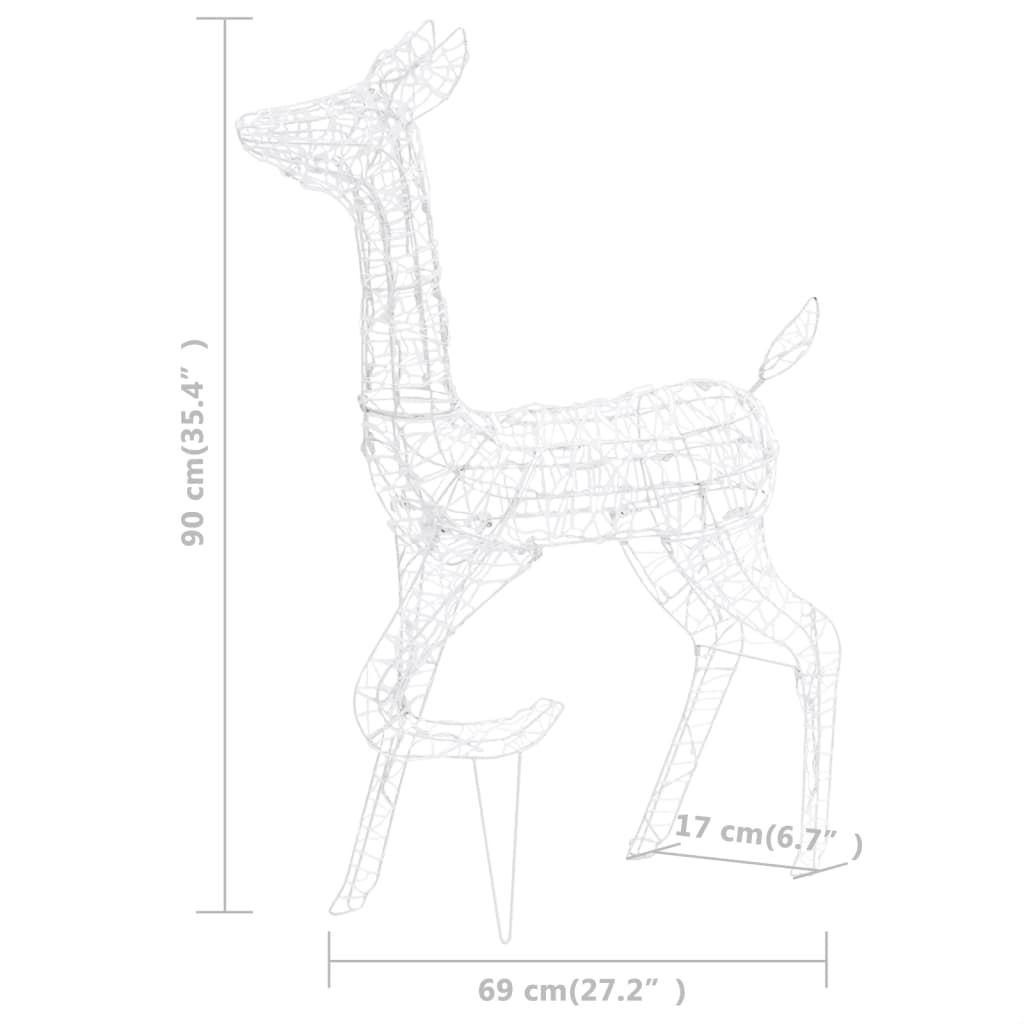 Poroperhe joulukoriste akryyli 160 LED-valoa lämmin valkoinen - Harrastajankoti.fi