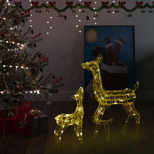 Poroperhe joulukoriste akryyli 160 LED-valoa lämmin valkoinen - Harrastajankoti.fi